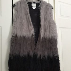 Spanner faux fur vest